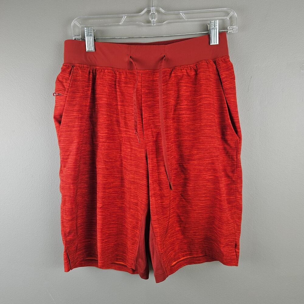 Lululemon Mens T.H.E. Short Linerless Heather Allover Solar Orange Size S